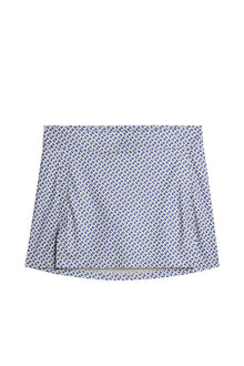 Amelie Print Skirt in Tour Geo Moonbeam S by J.Lindeberg
