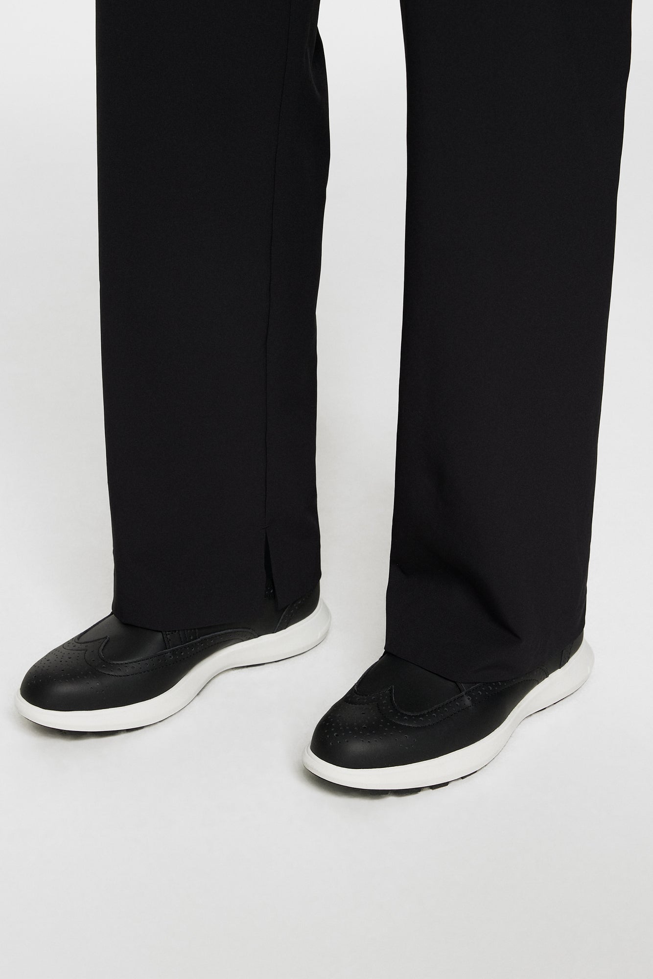 Fairway Brogue Golf Sneaker W in Black by J.Lindeberg