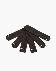 6 Pack | Maki Merino Wool Napkin Rings | Charcoal