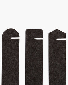 6 Pack | Maki Merino Wool Napkin Rings | Charcoal