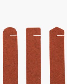 6 Pack | Maki Merino Wool Napkin Rings | Mahogany