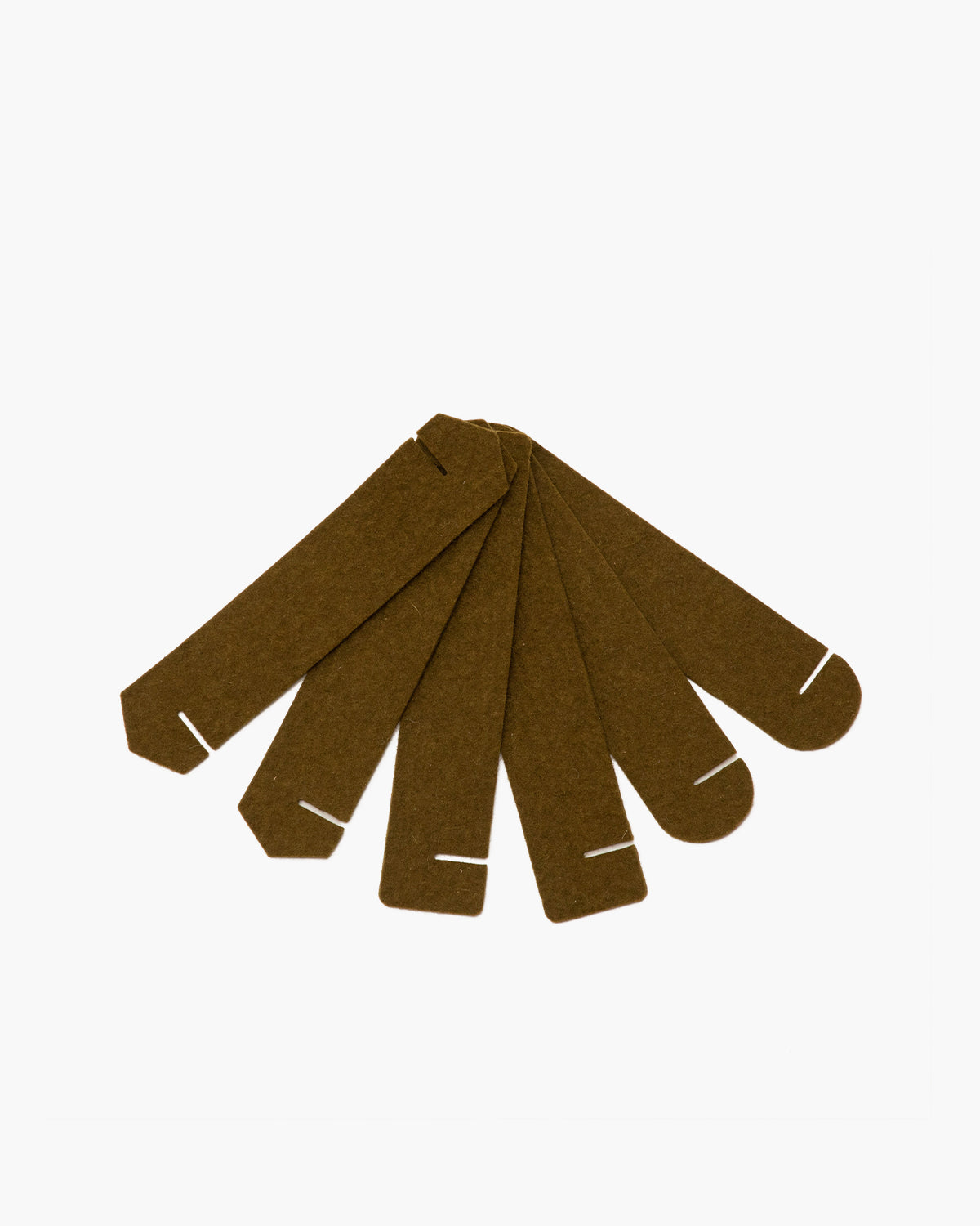 6 Pack | Maki Merino Wool Napkin Rings | Moss