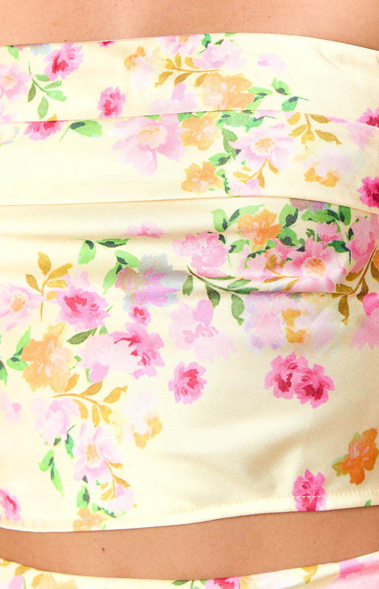Genevieve Bloom Top | Yellow