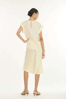 Lainey Midi Skirt | Vintage Creme