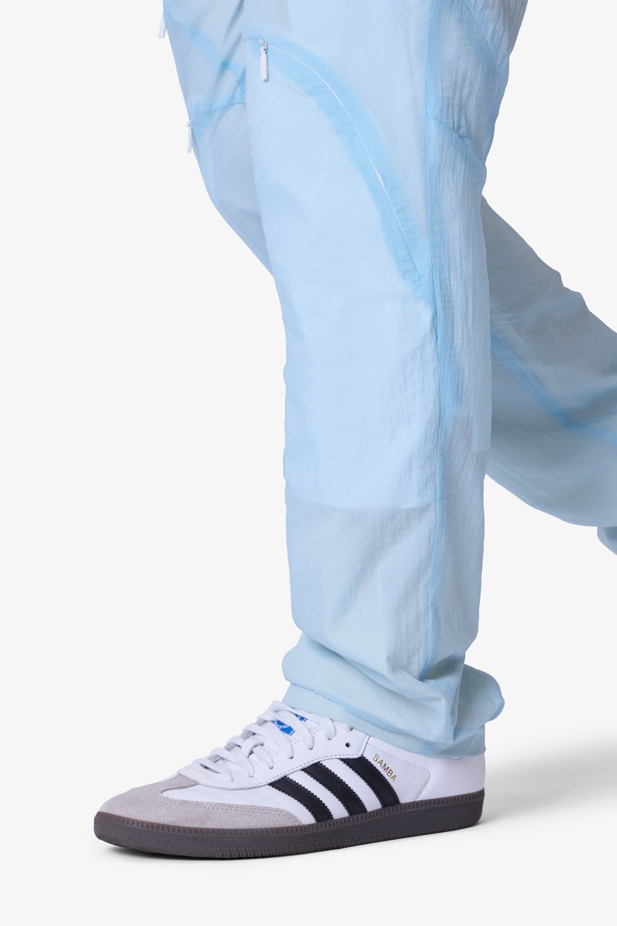 Ghosted Blue Pants | Light Blue