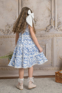 Girl | Jaylin Linen Hair Bow | White