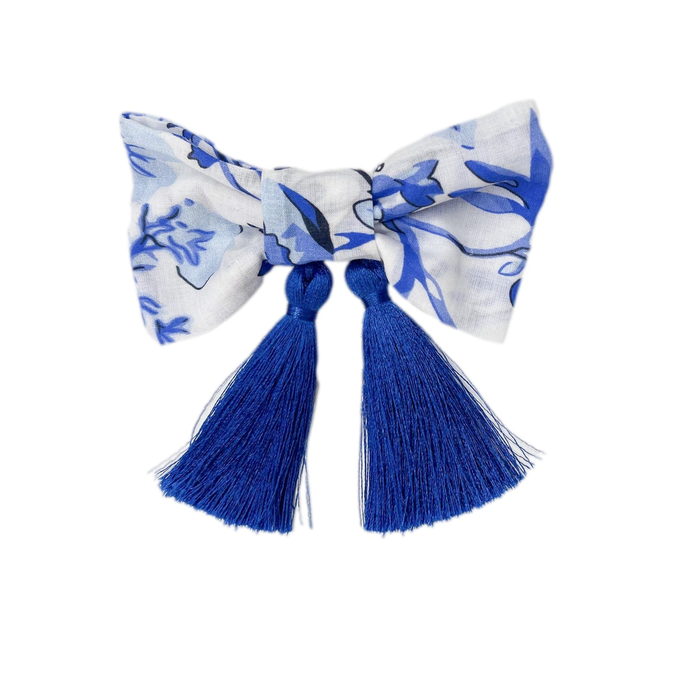 Girl | Jaylin Tassels Hair Clip | White x Blue