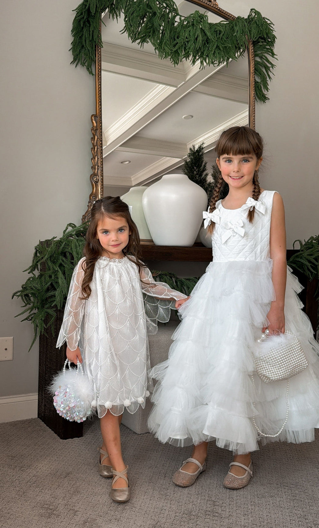Girl | Poppy Quilted Dress | White