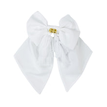 Girl | Sienna Tassels Hair Bow | White