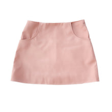 Girl | Vegan Leather Skirt | Pink
