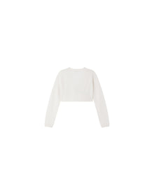Girls | Beaded Surplice Cardigan | 12Y | Milk White