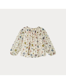 Girls | Brenda Blouse Flowers | 10Y-14Y | Ecru