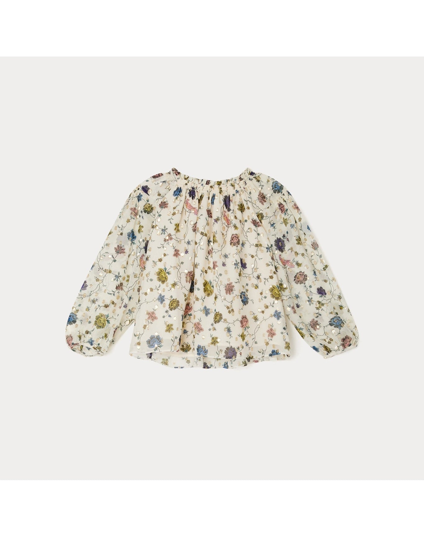 Girls | Brenda Blouse Flowers | 10Y-14Y | Ecru