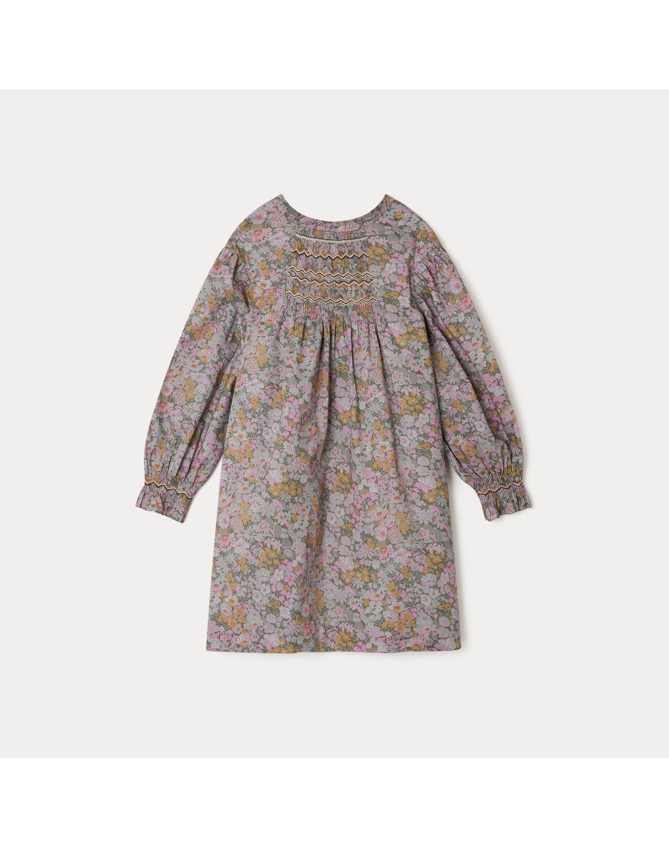 Girls | Divine Smocked Dress | Verdigris
