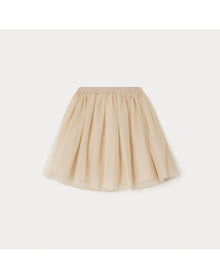 Girls | Polka Dot Special Occasion Skirt | 8Y | Pea Beige