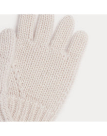 Girls | Ribbed Birk Gloves | Nude