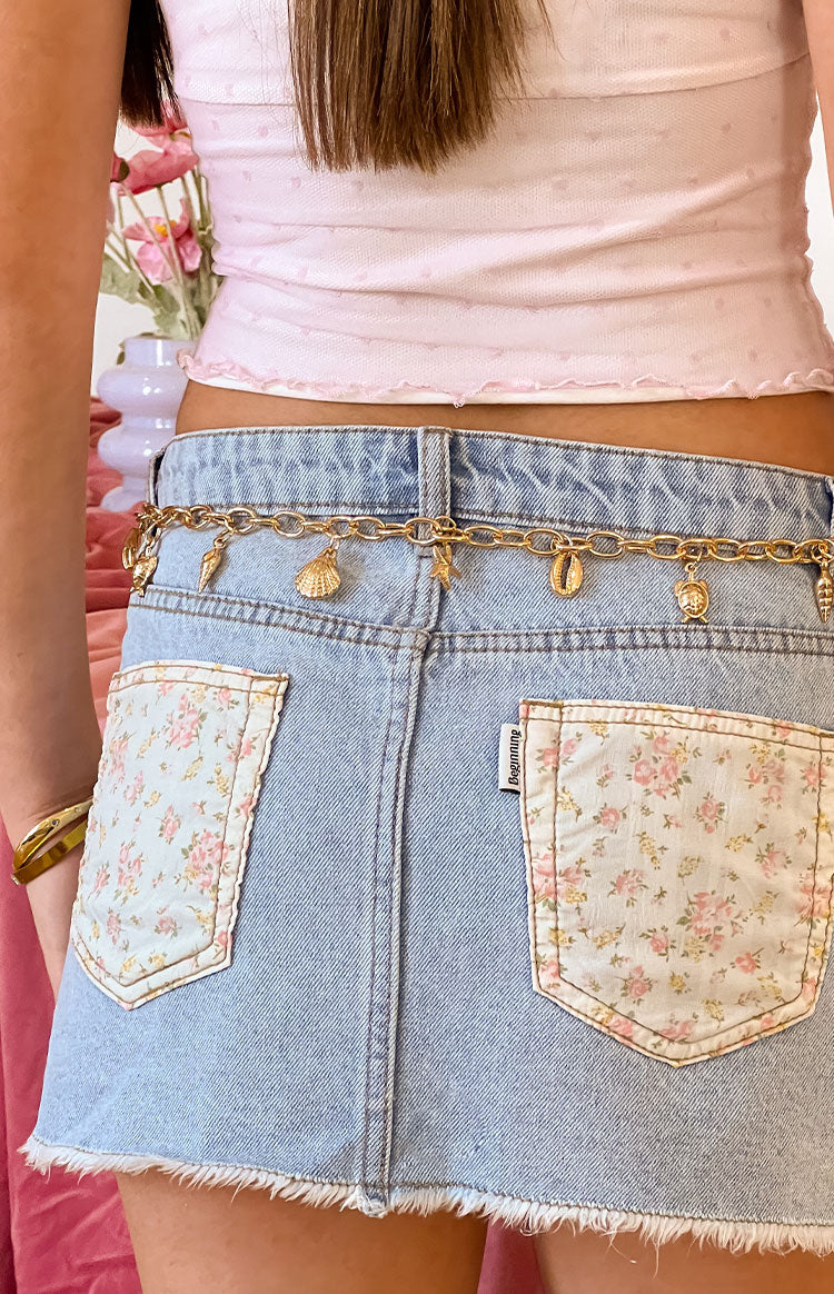 Chain Shell Belt | Gold