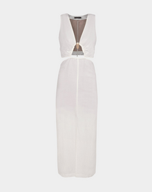 Gracie Detail Long Dress | Off White