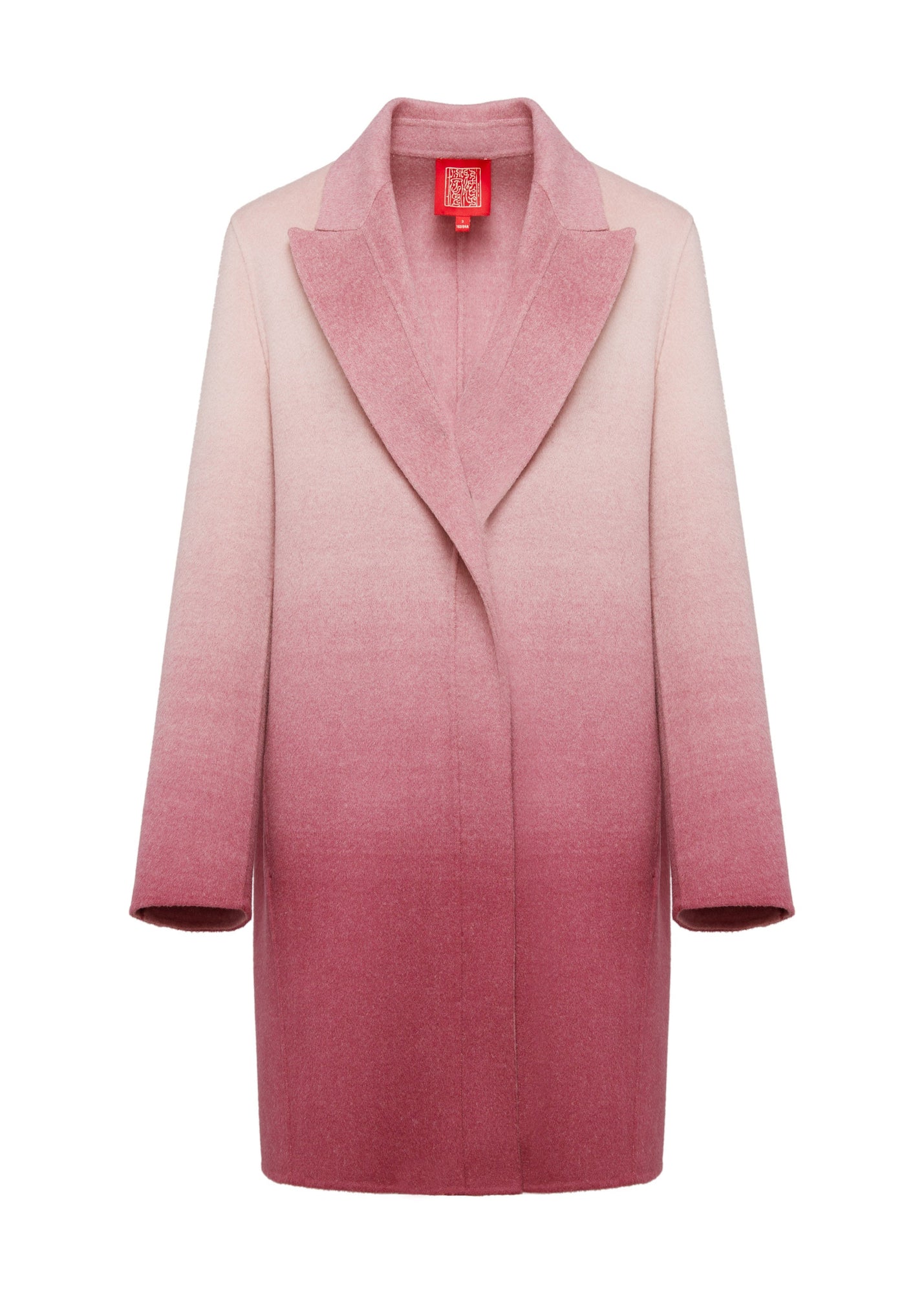 Gradient Cashmere Overcoat | Pink