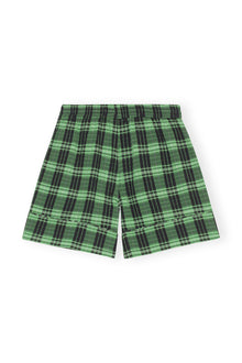 Green Seersucker Check Shorts | Peapod