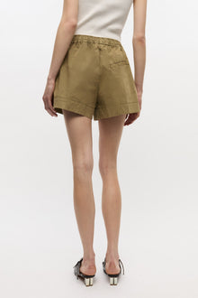 Green Washed Cotton Shorts | Boa