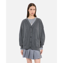 Grey Cashmere Cardigan | Women | Anthracite Melange