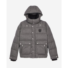 Grey Flannel Down Jacket | Men | Gris Clair