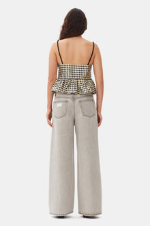 Grey Future Denim Wide Jeans | Gray Quill