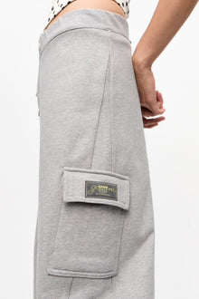 Grey Heavy Terry Curved Trousers | Paloma Melange