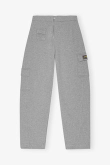 Grey Heavy Terry Curved Trousers | Paloma Melange