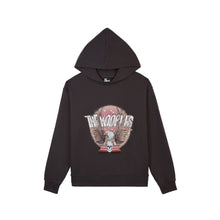 Grey Hoodie With Rock Eagle Serigraphy | Women | Carbone