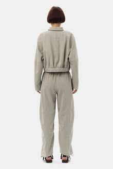 Grey Light Melange Suiting Short Jacket | Alfalfa
