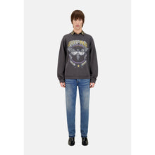 Grey Sweatshirt With Skull Butterfly Serigraphy | Men | Carbone