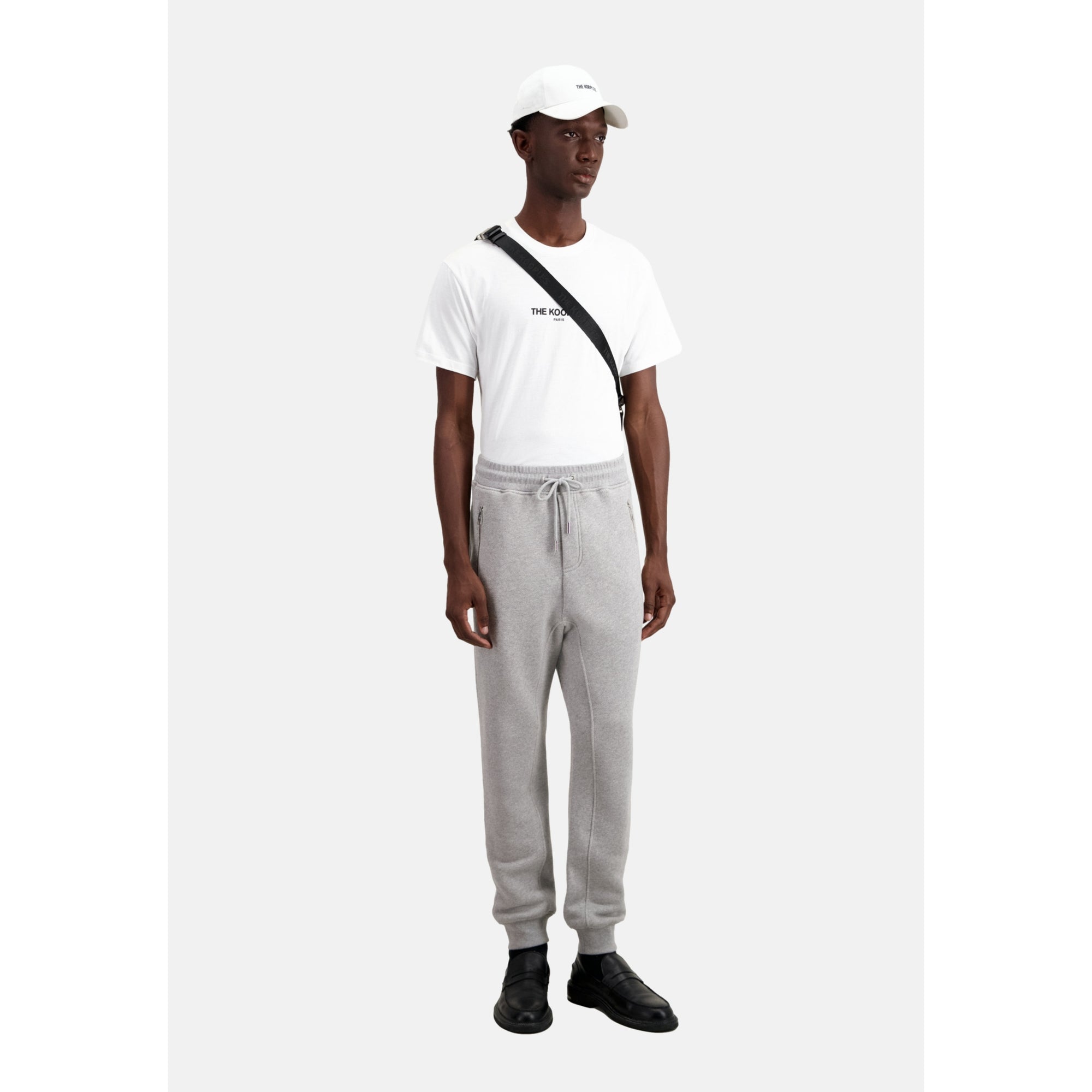 Grey Tracksuit Trousers | Men | Gris Clair