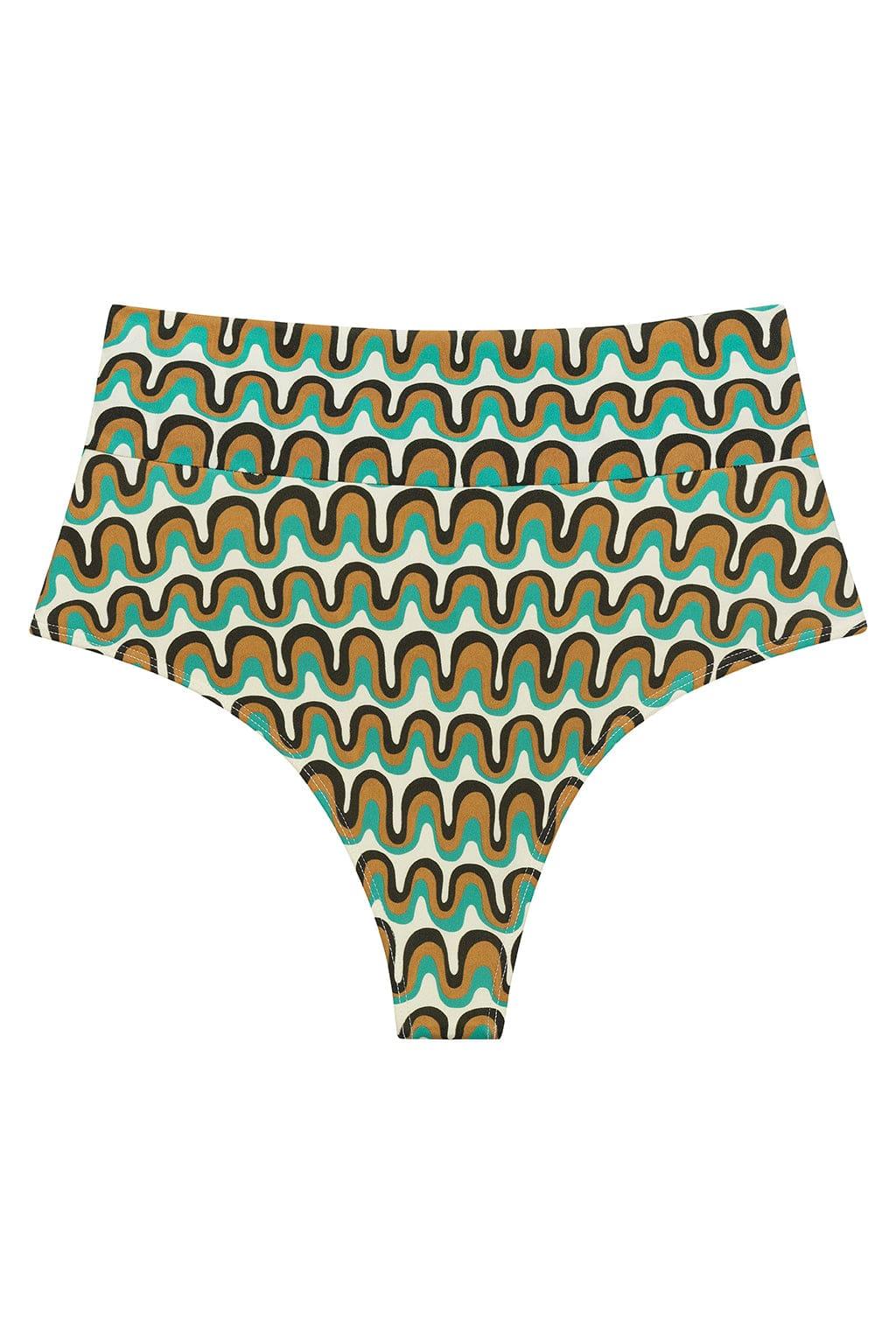 Full Coverage High Rise Bikini Bottom | Groovy
