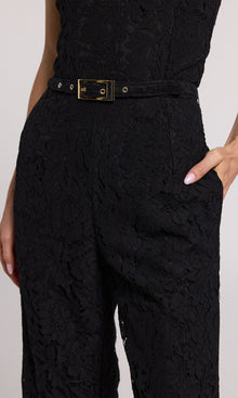 Jin Lace Jumpsuit | Black