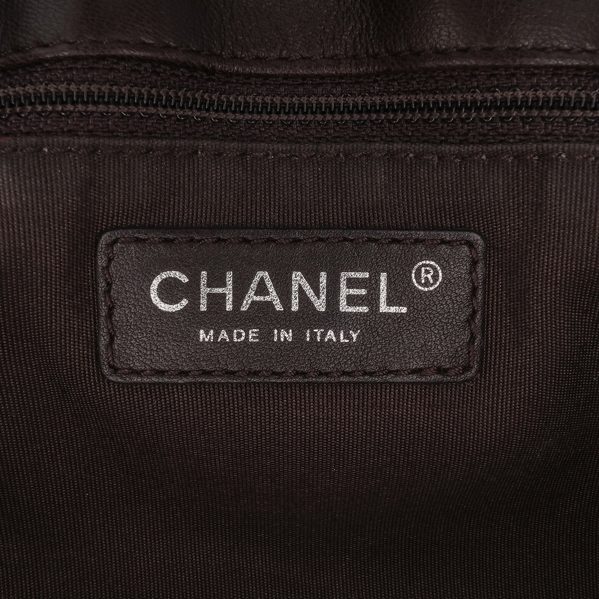 Chanel | Pre-Owned Paris-Salzburg Quilted Lambskin and Pony Hair Saddle Crossbody | Brown/Dark Brown