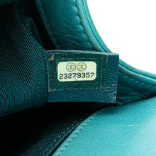Chanel | Pre-Owned Small Shearling Boy Flap | Blue/Turquoise