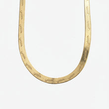 Habibi Herringbone Chain Necklace | Gold Vermeil