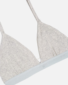 Womens | Hanes Ribbed Triangle Bra | Heather Grey