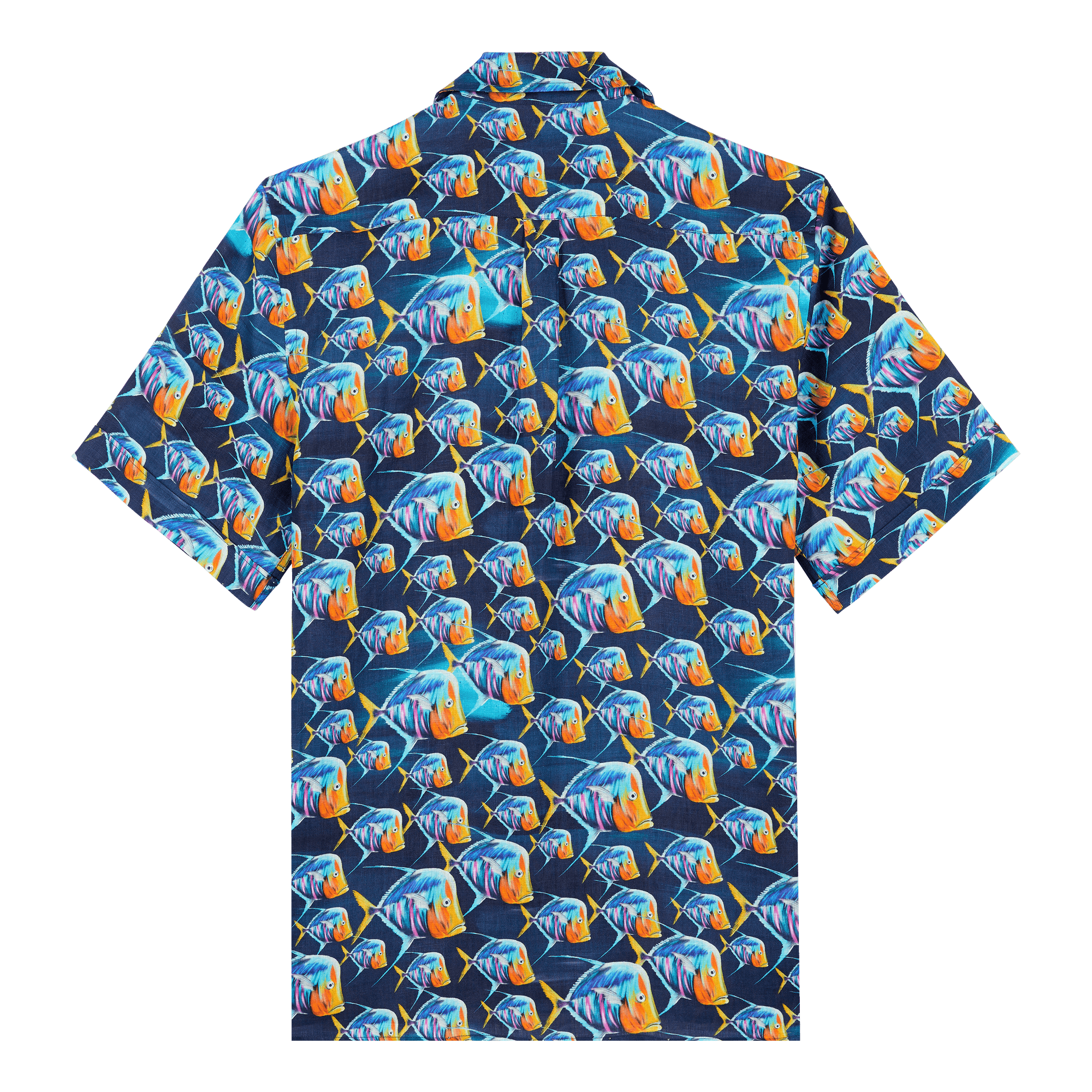 Men | Piranhas Linen Shirt | Navy