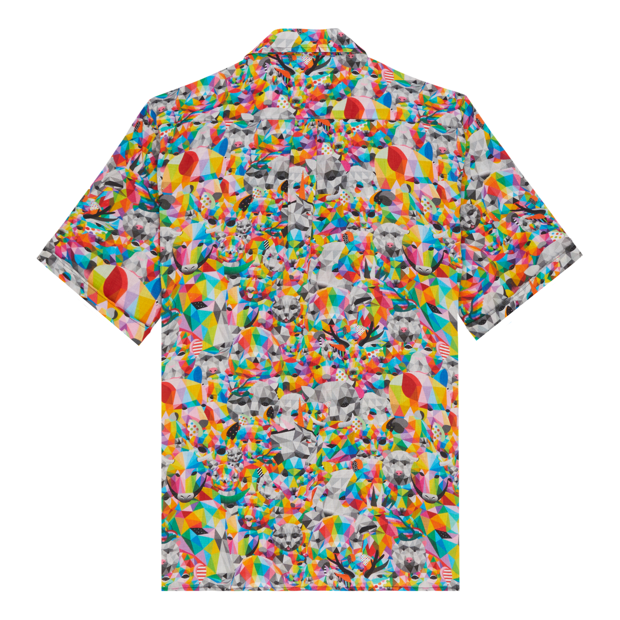 Men | Animals Linen Shirt | Multicolor