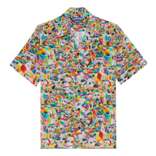 Men | Animals Linen Shirt | Multicolor