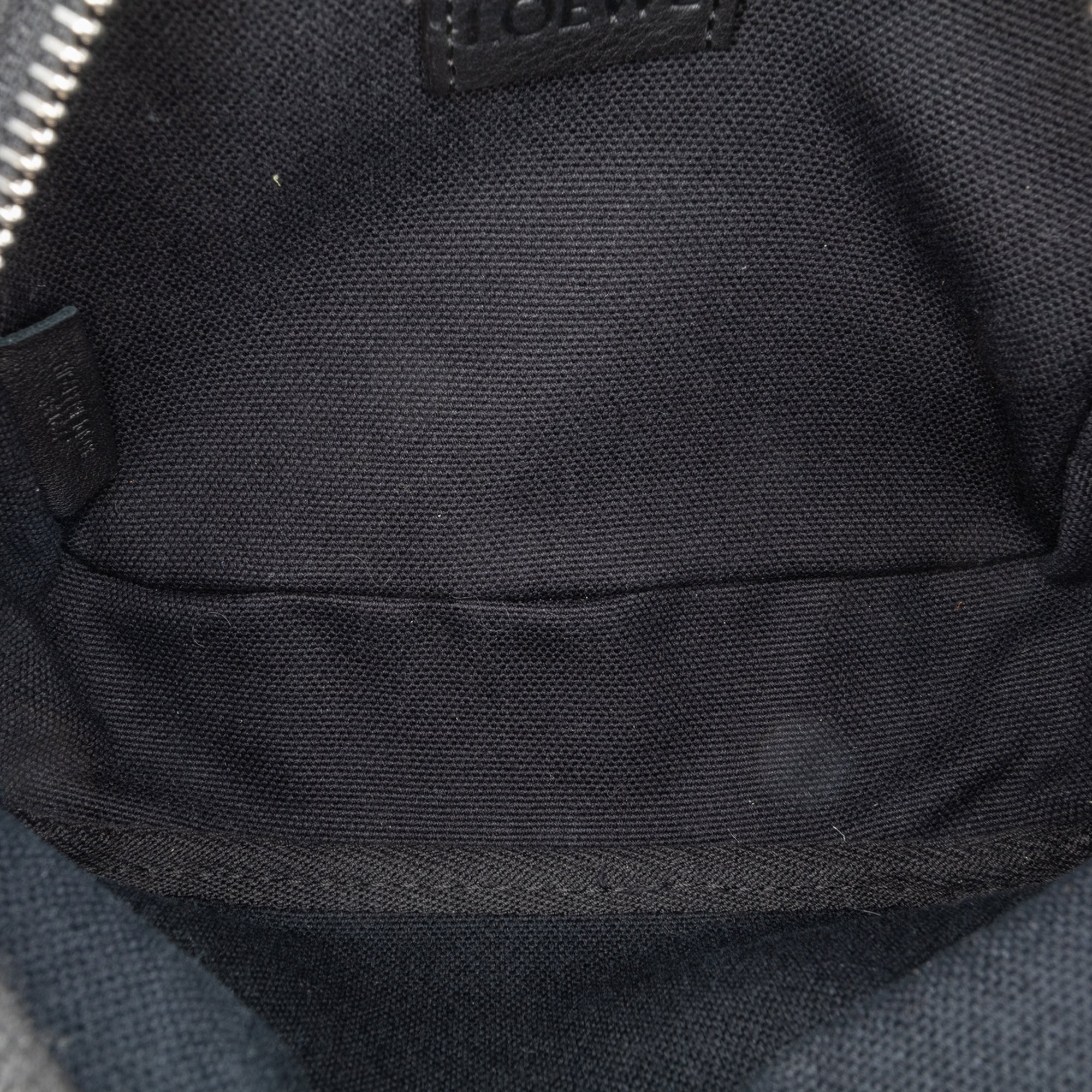 Loewe | Pre-Owned Mini Anagram Canvas Logo Camera Bag | Black