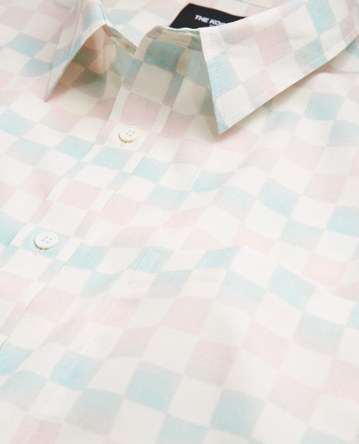 Blue Printed Loose-Fitting Shirt | Men | Pastel Pink