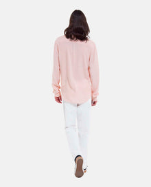 Flowing Light Shirt With Cuban Collar | Men | Pink