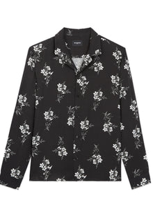 Floral Shirt | Men | Black x White