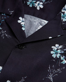 Floral Shirt | Men | Dark Navy x Blue Eyes