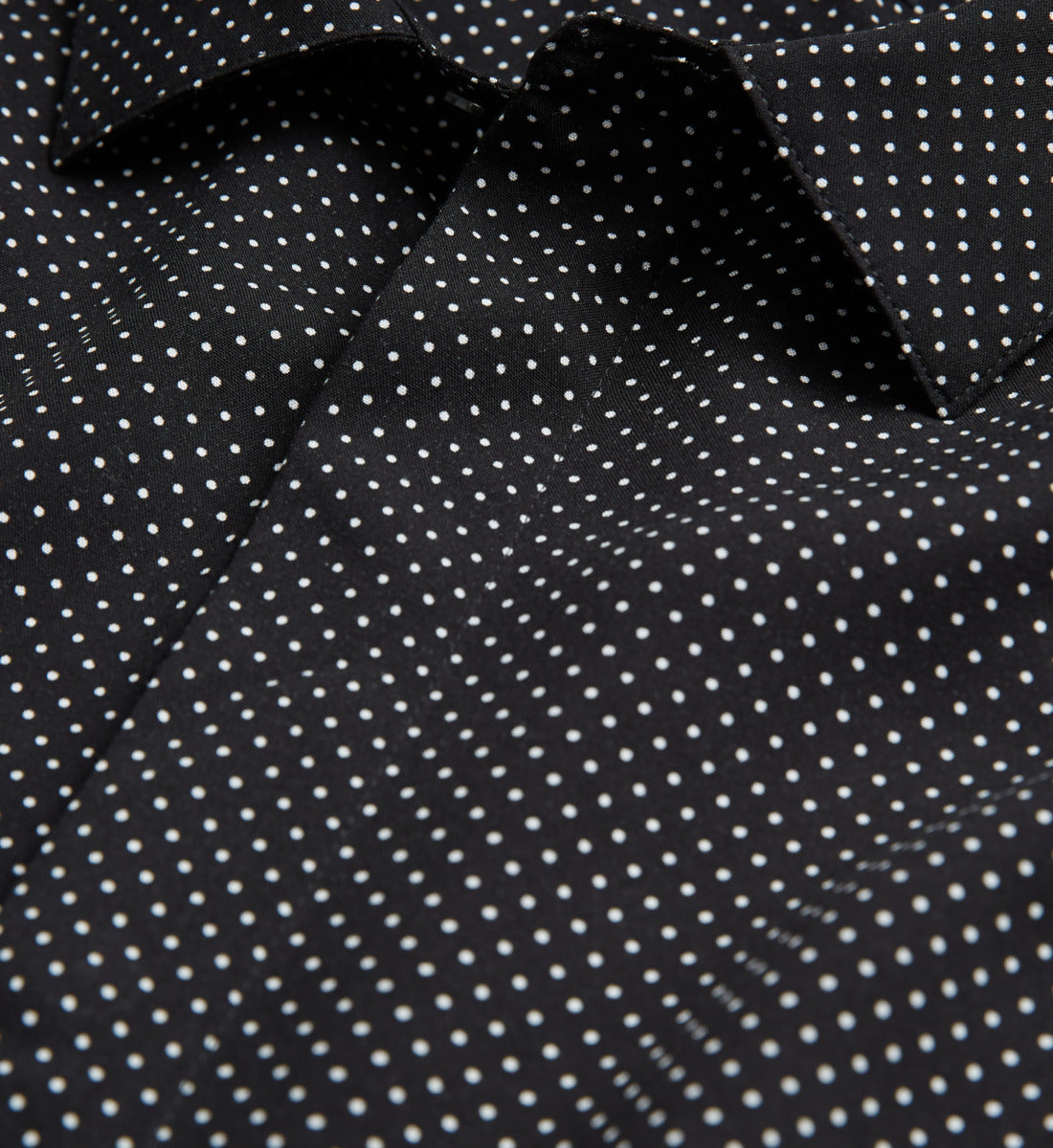 Polka-Dot Shirt | Men | Black x White