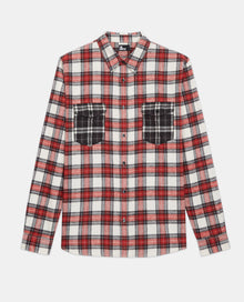 Overshirt With Classic Collar And Check Motif | Men | Multicolorlor